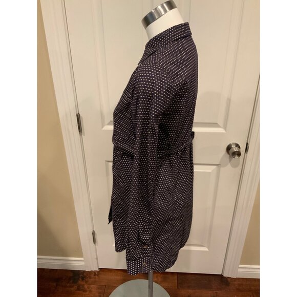 Maeve Anthropologie Blue Polka Dot Button-up Shirt, Size S - Picture 5 of 7